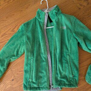 North face fuzzy jacket